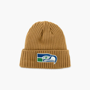 Seattle Seahawks Throwback Tan Cuff Beanie