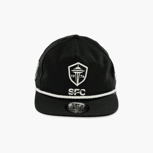 Seattle Sounders 2024 Black Rope Snapback