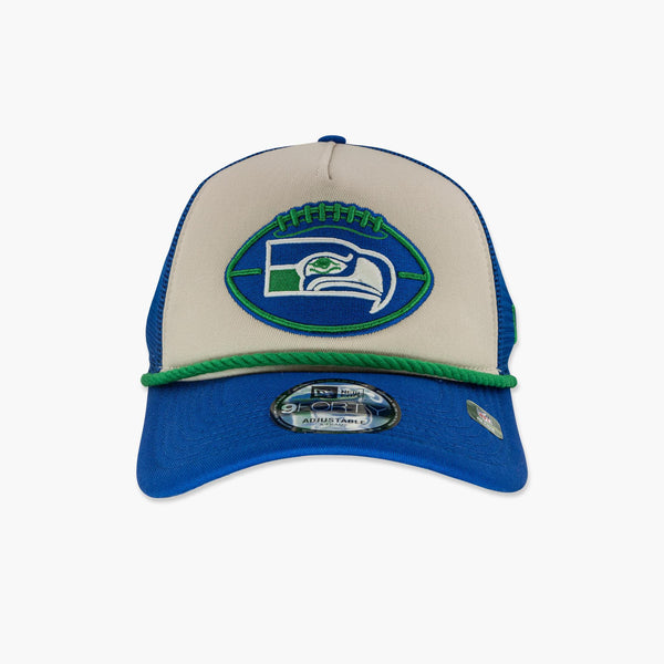 Seattle Seahawks 2024 Sideline History A-Frame Trucker Hat