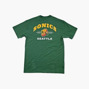 Seattle SuperSonics Double Hit Premium Pocket T-Shirt