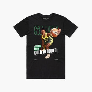 Seattle Storm Jewell Loyd SLAM Magazine Cover Black T-Shirt