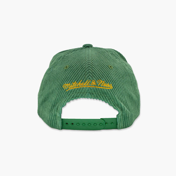 Seattle SuperSonics Green Script Corduroy Snapback