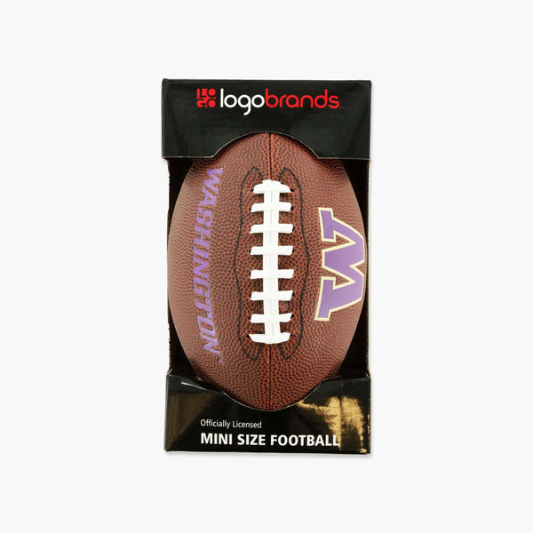 Washington Huskies Team Color Logo Mini Football