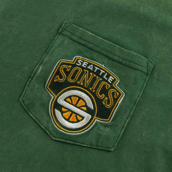 Seattle SuperSonics Vintage Wash Premium Pocket T-Shirt