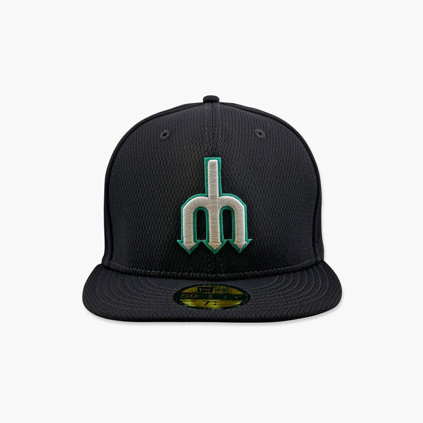 Seattle Mariners 2025 Clubhouse Navy Trident Fitted Hat