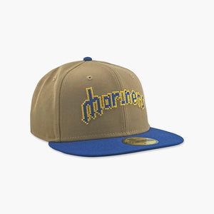 Seattle Mariners Pixel Wordmark Fitted Hat