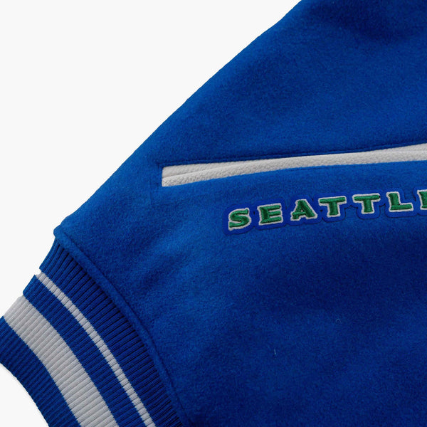 Seattle Seahawks Ultimate Throwback Kingdome Varsity Jacket