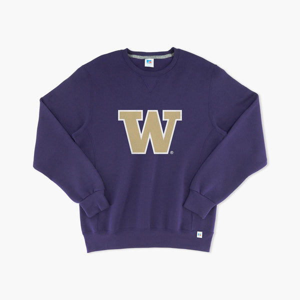 Washington Huskies Classic "W" Purple Crewneck