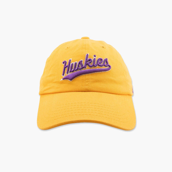 Washington Huskies Retro Script Gold Adjustable Hat