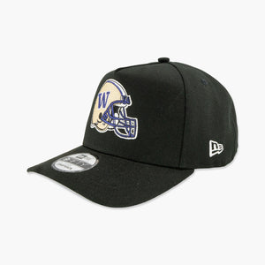 Washington Huskies Black Helmet A-Frame Snapback