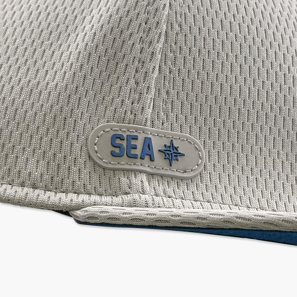 Seattle Mariners 2025 Clubhouse Throwback Grey Fitted Hat