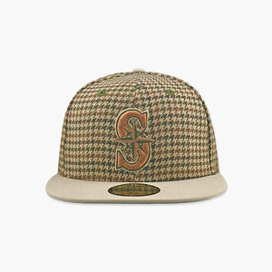 Seattle Mariners Plaid Houndstooth Fitted Hat