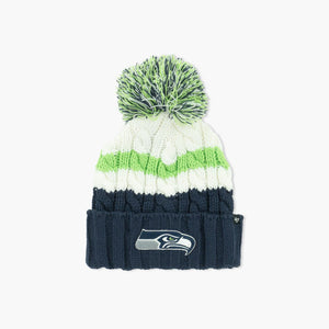 Seattle Seahawks Women's Ashfield Cuff Pom Beanie