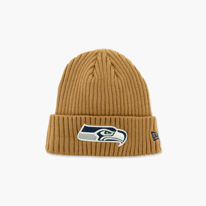 Seattle Seahawks Primary Logo Brown Cuff Beanie