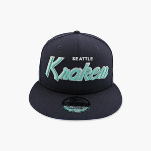 Seattle Kraken Navy Script Snapback