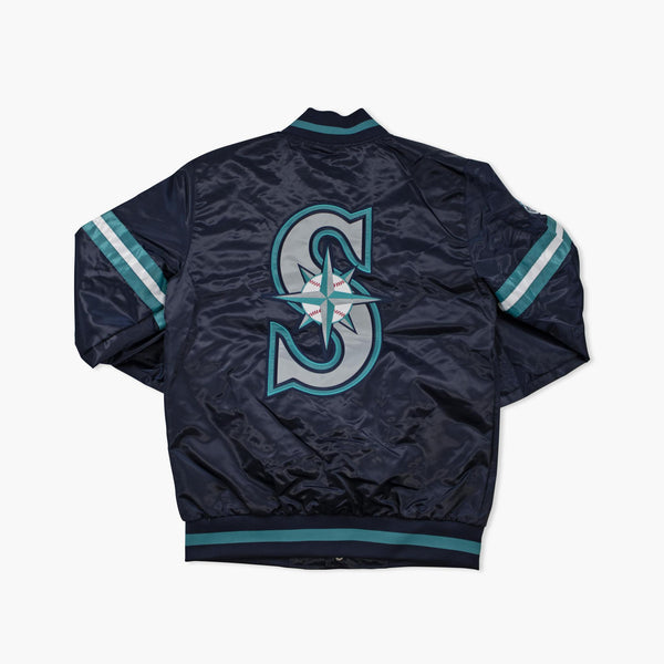 Seattle Mariners Starter Midnight Navy Satin Jacket