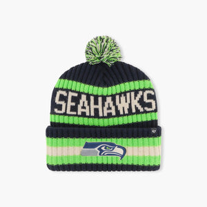 Seattle Seahawks Bering Cuff Pom Beanie