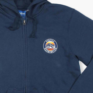 Seattle Marine Navy Big Cotton Full Zip Hoodie