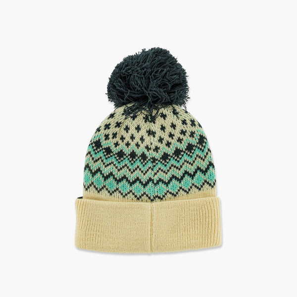 Seattle Kraken Natural Elsa Women's Cuff Pom Beanie