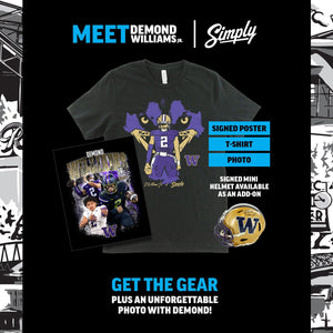 Demond Williams Jr. Meet & Greet + Autographed Gear Bundle