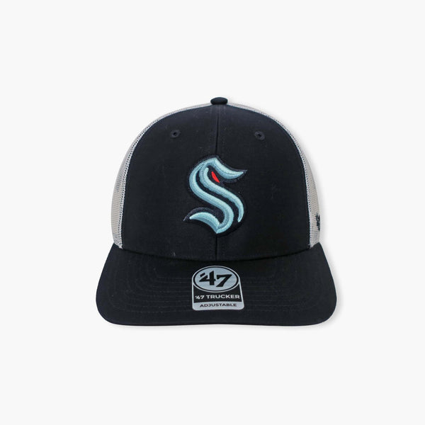 Seattle Kraken Navy Primary Logo Trucker Hat