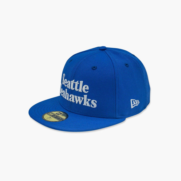 Seattle Seahawks 1980's Sideline Blue Fitted Hat (Pre-Order)