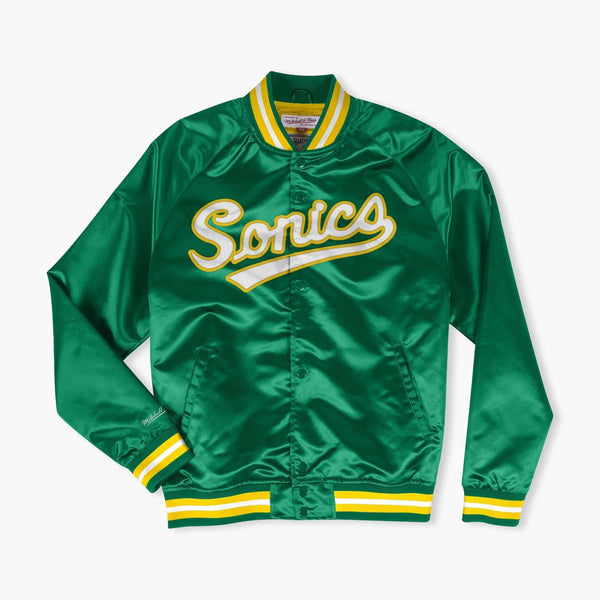 Seattle SuperSonics Green Script Satin Jacket