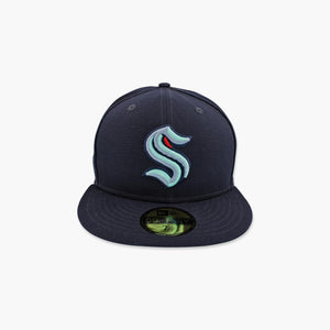 Seattle Kraken Navy Fitted Hat