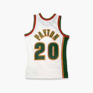 Seattle SuperSonics Gary Payton 1996 White Swingman Jersey