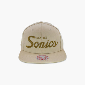 Seattle SuperSonics Sandstone Script Snapback