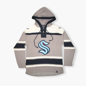 Seattle Kraken Arctic Fog Primary Superior Lacer Hoodie