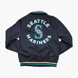 Seattle Mariners New Era Navy Nylon Jacket