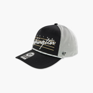 Washington Huskies Black Downburst Mesh Hitch Snapback