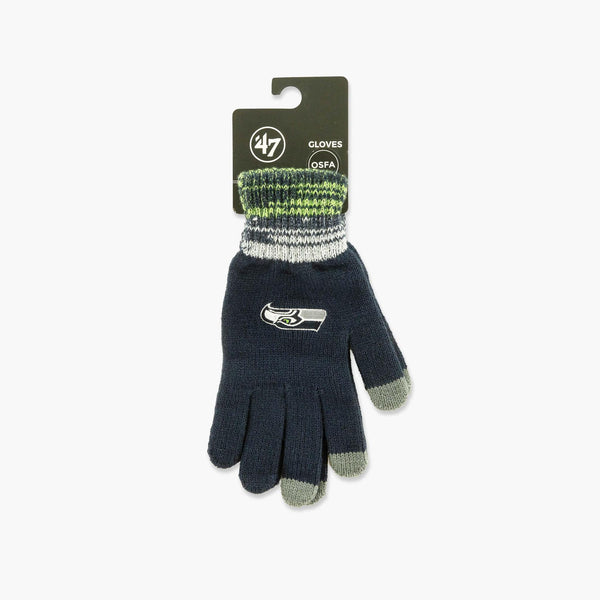 Seattle Seahawks Navy Static Gloves