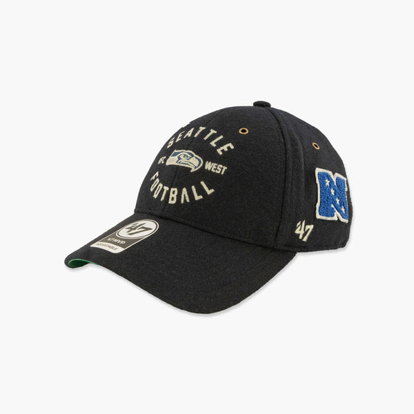 Seattle Seahawks Navy Academy Wool MVP Adjustable Hat