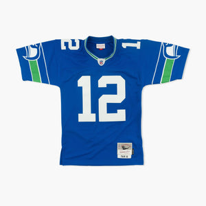 Seattle Seahawks Throwback Blue 12th Fan Throwback Jersey