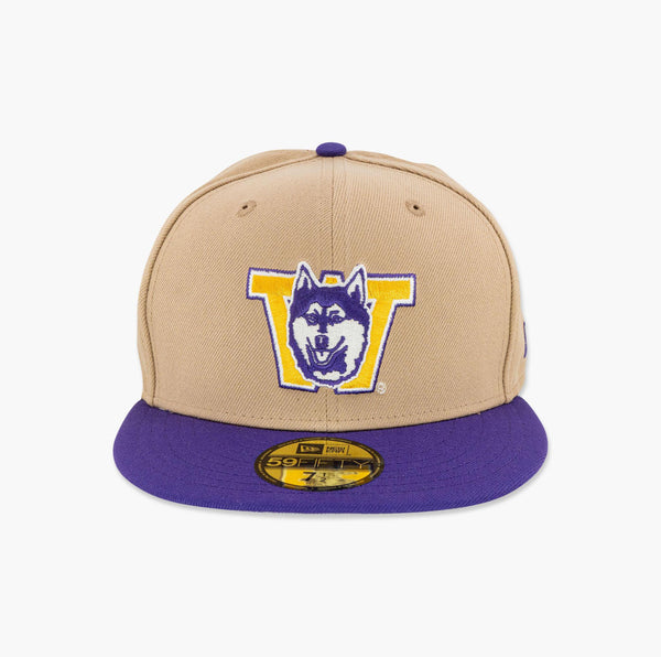 Washington Huskies Tan/Purple Classic Throwback Fitted Hat