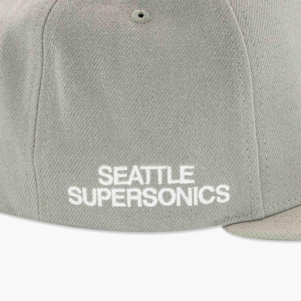 Seattle SuperSonics Grey & White Skyline Snapback