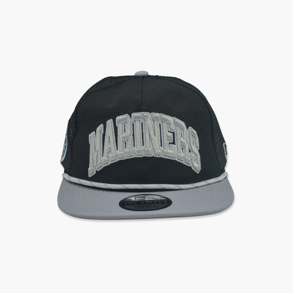 Seattle Mariners Grey Script "Golfer" Trucker Snapback