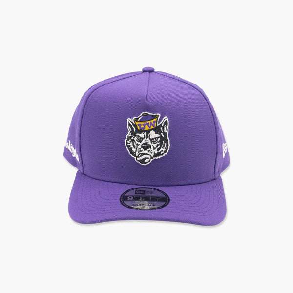 Washington Huskies Sailor Dawg Purple A-Frame Snapback