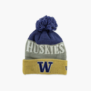 Washington Huskies Shaded Cuff Pom Beanie