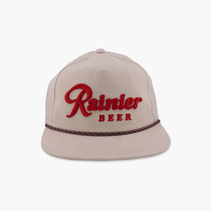 Rainier Beer Cream Coachella Rope Snapback