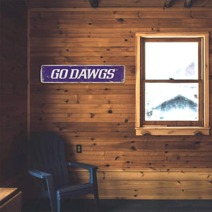 Washington Huskies Go Dawgs Hardboard Plaque