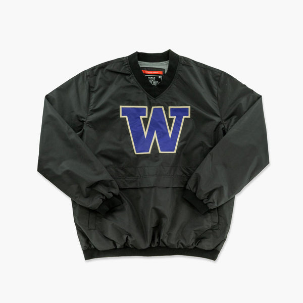 Washington Huskies Black Logo Windbreaker Jacket