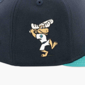 Seattle Mariners Mariner Moose Side Patch Fitted Hat