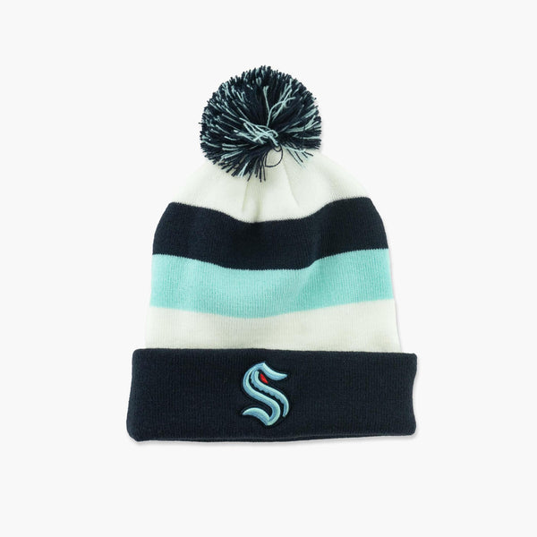 Seattle Kraken Fundamental Cuff Pom Beanie