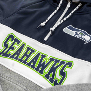 Seattle Seahawks Primary Logo 1/4 Zip Hoodie