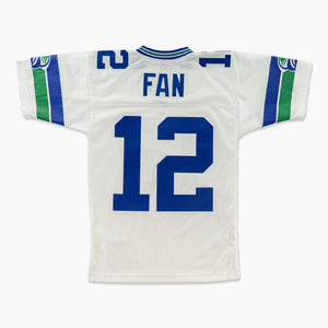 Seattle Seahawks 12th Fan Throwback White Jersey