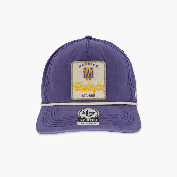 Washington Huskies Vintage Purple Pitstop Hitch Snapback