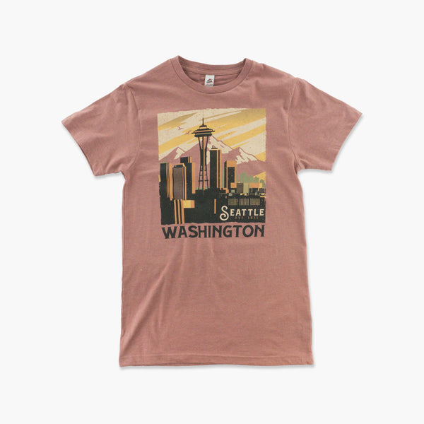 Tenure Mauve Heather Seattle T-Shirt